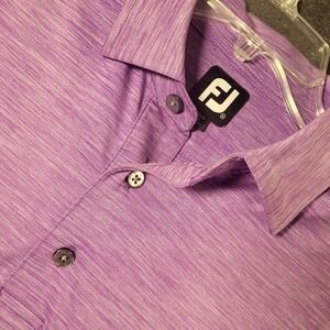 FootJoy Golf Polo Men's Medium FJ Performance Purple Shirt